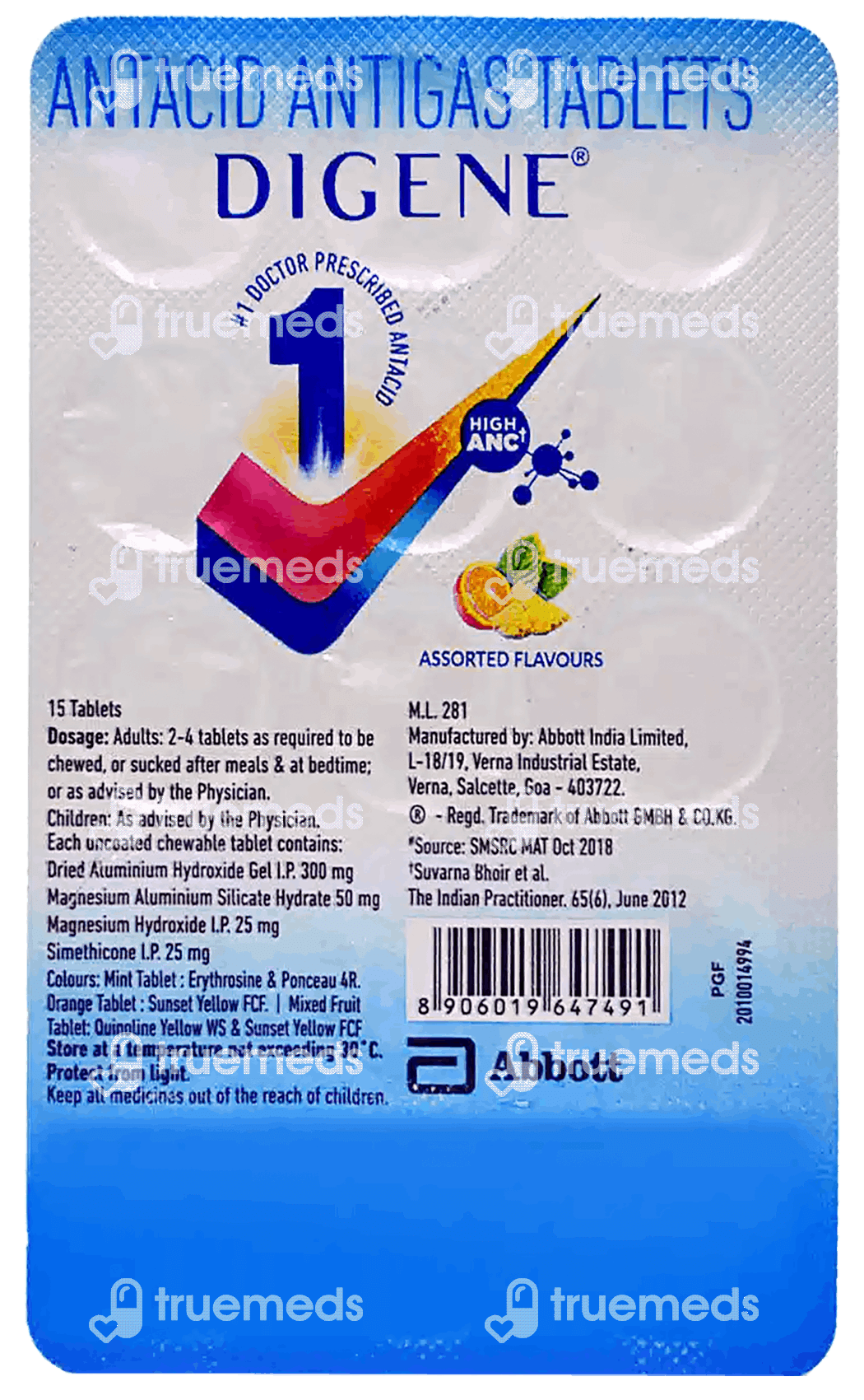 DIGENE SUGARFREE TAB