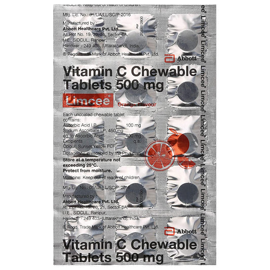 LIMCEE 500MG VITAMIN C  CHEWABLE TABLETS